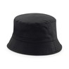 Reversible Bucket hat - B686:Black, 100% cotton, Light Grey, L/XL